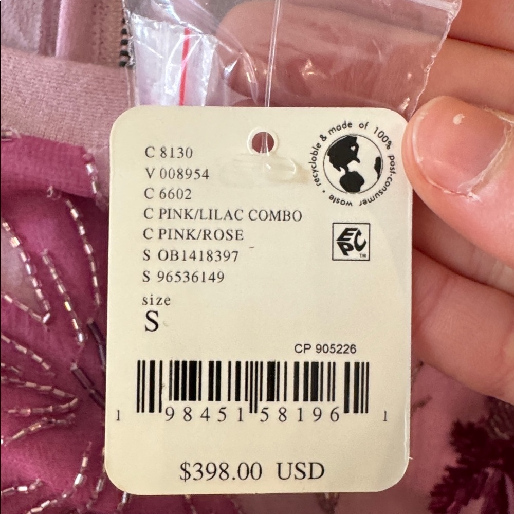 NWT Free People Jewel Mini Dress - Pink/Lilac size small - Picture 5 of 5